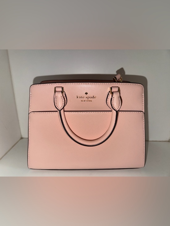 kate spade Handbags - Kate Spade Small Madison Pink Saffiano Satchel with Gold-Tone Accents
